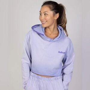 NWOT Madhappy Lavender Cropped Hoodie